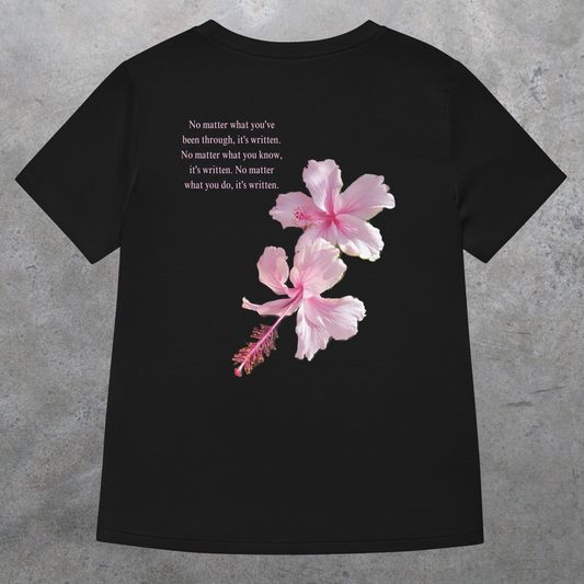 Pink Hibiscus Flower Maktub Girls Tee