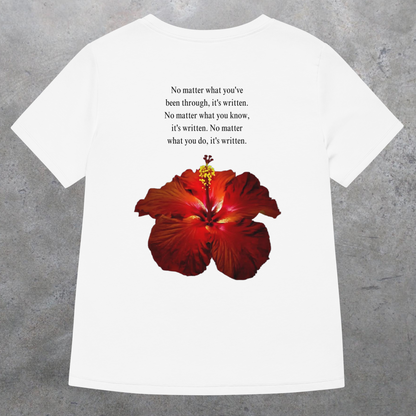 Red Hibiscus Flower Girls Tee